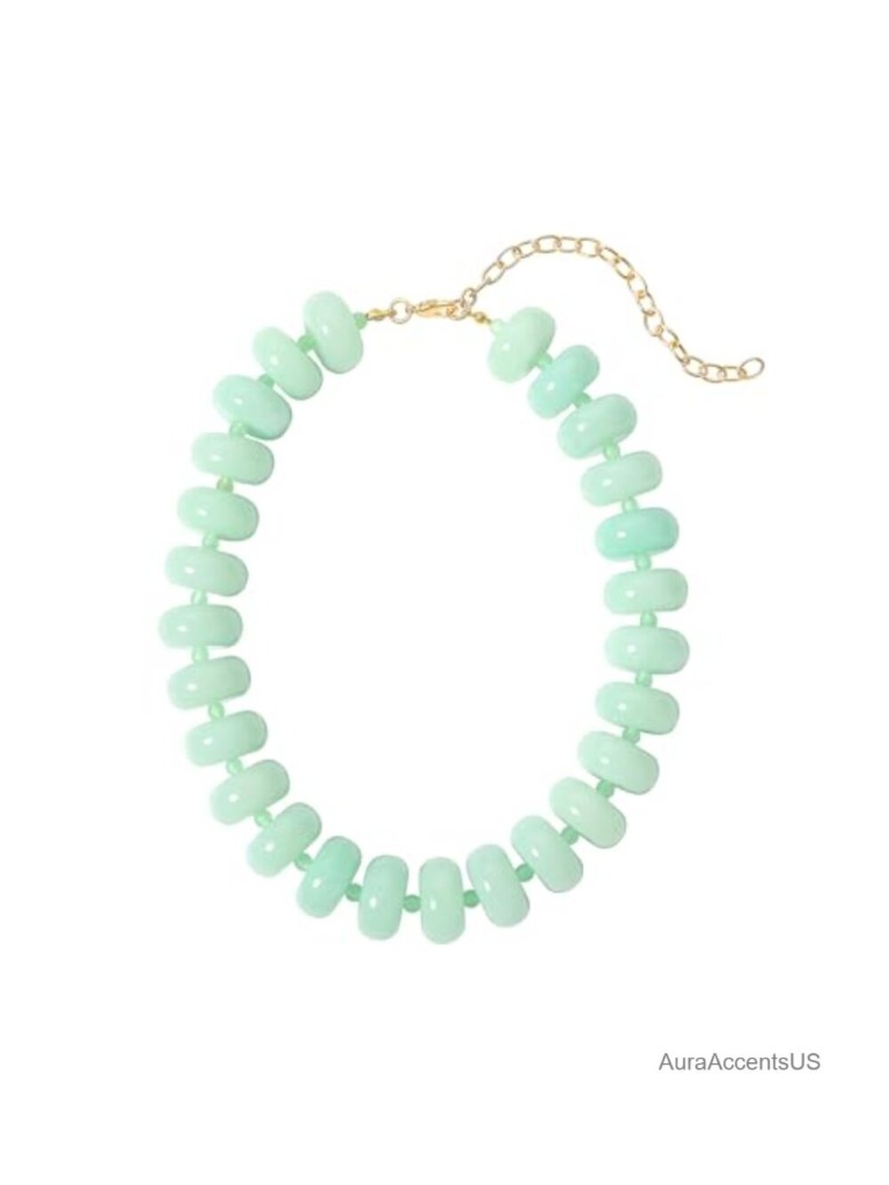 Chunky Resin Beaded Necklace for Women Statement Choker